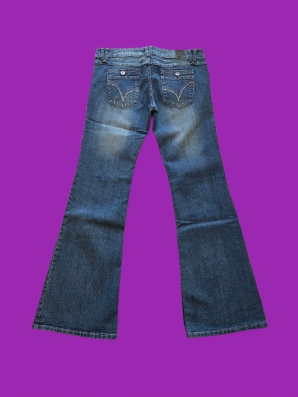 Vintage Y2K Streetwear Society Flared Jeans - Size 13 - Picture 3 of 10
